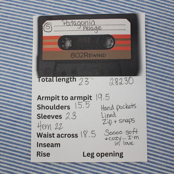 Patagonia Women's Pelage Jacket Small Pearl 28230 Apres EVEN SOFTER THAN FLEECE! - Picture 8 of 16